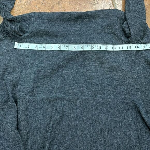 Theory Womens Gray Wool open front Cardigan Sweater size SP - Picture 8 of 9